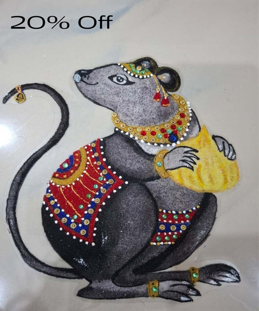 Mushak (गणपती वाहन) Rangoli