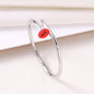 Cross-Border Hot-Selling Fashion Titanium Steel Bracelet, Gold Color That Won'T Fade, Classic Jade Style, Smooth Nail-Shaped Clasp, Stainless Steel